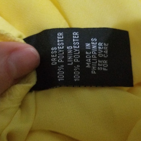 Belted yellow summer dress - Picture 6 of 7